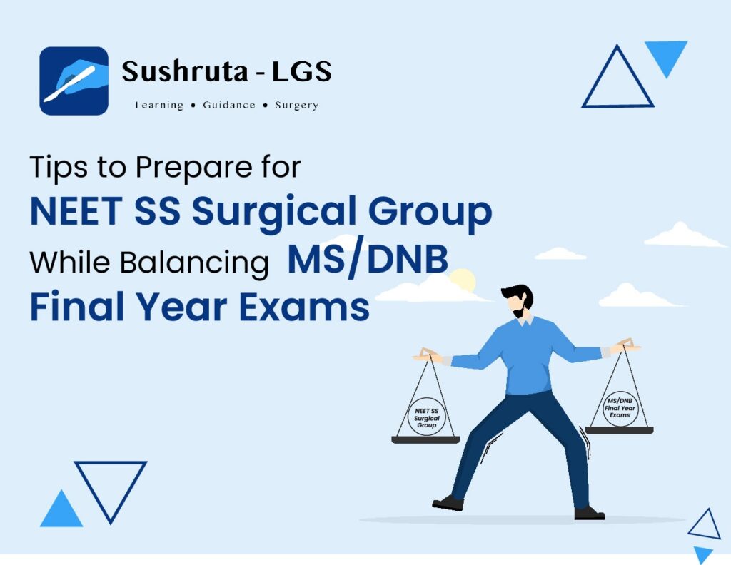 Tips to Prepare for NEET SS Surgical Group While Balancing MS/DNB Final Year Exams